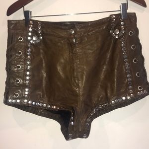 COPY - H&M Fall 2013/14 collection leather shorts